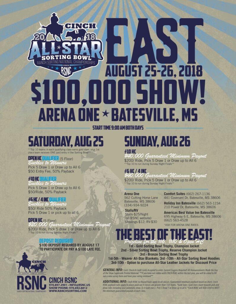 East Sorting Bowl at Show Place Arena- Memphis, TN