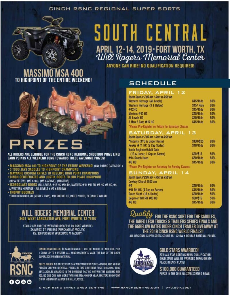 CINCH RSNC SOUTH CENTRAL REGIONAL- Fort Worth, Texas