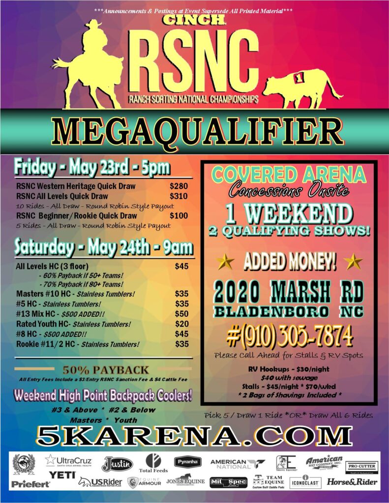 5K Arena – Bladenboro, NC