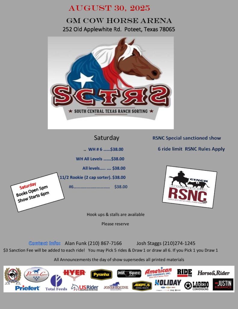 GM Cowhorse Arena – Poteet, TX