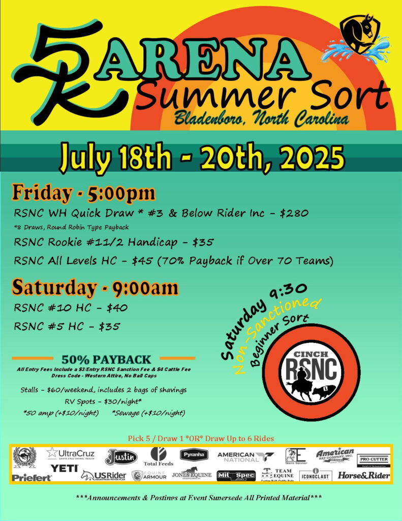 POSTPONED!! 5K Arena – Bladenboro, NC