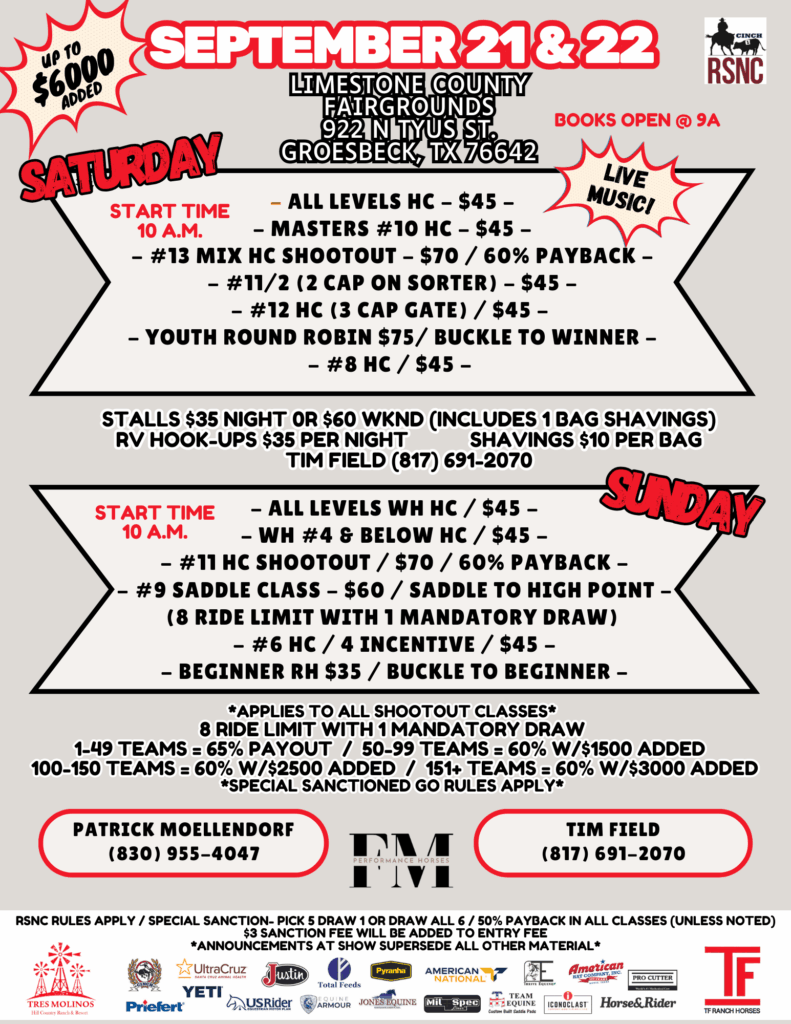Limestone County Fairgrounds – Groesbeck, TX