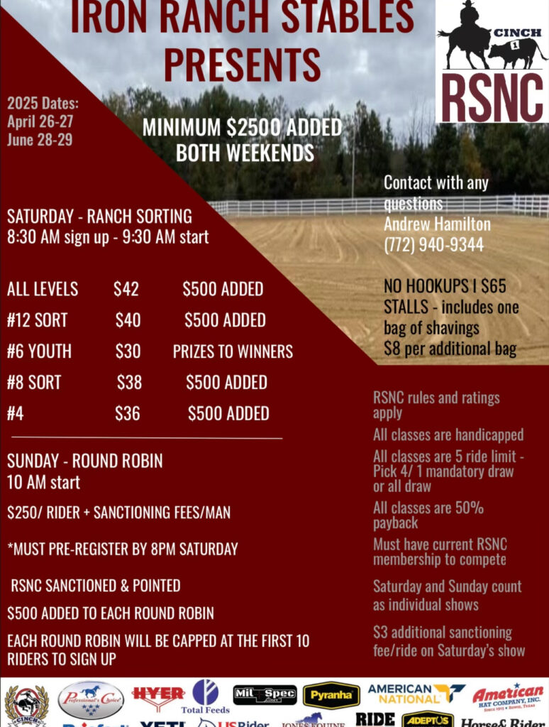 POSTPONED!!  Iron Ranch Stables – Hammonton, NJ