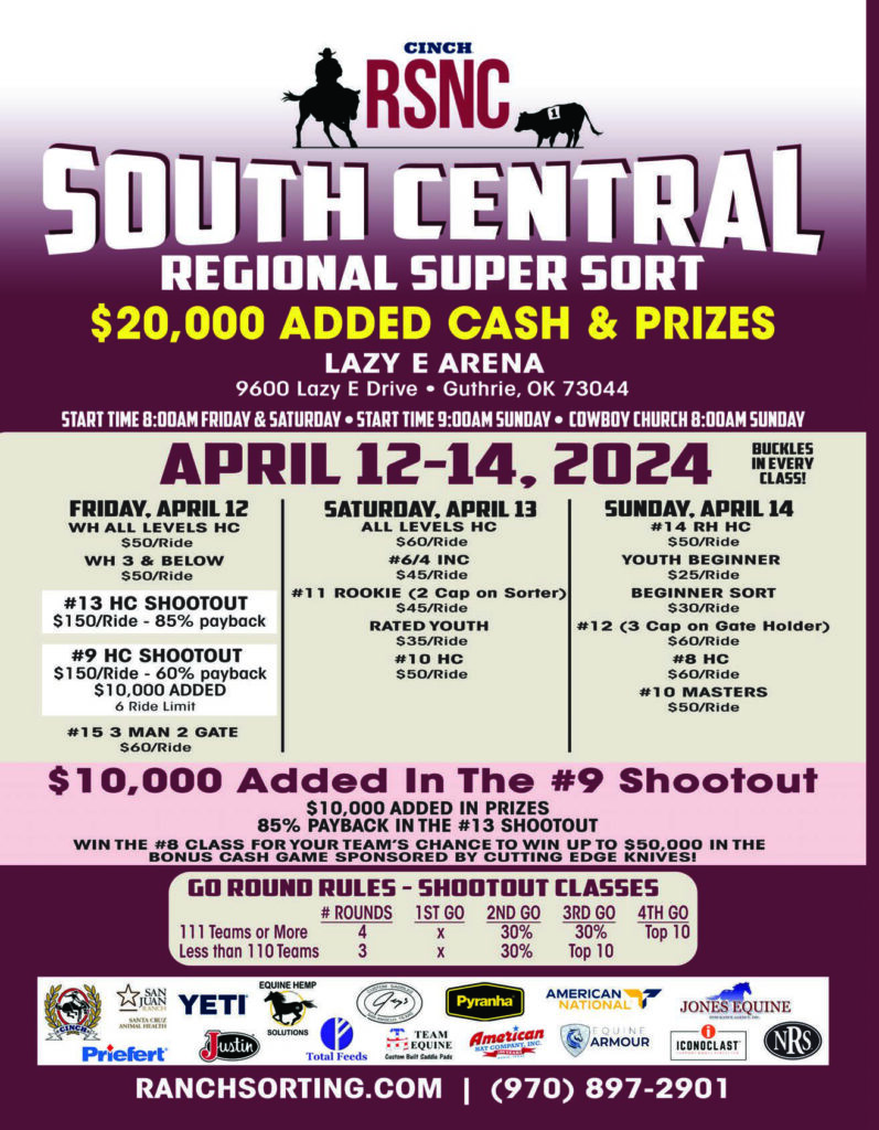 Cinch RSNC South Central Regional – Guthrie, OK