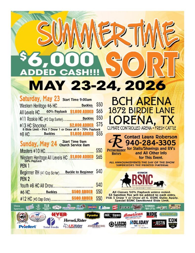 Lorena, TX – BCH Arena Ranch Sorting