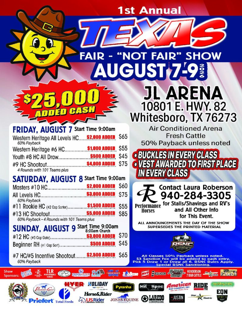 Whitesboro, TX – TR Performance Horses