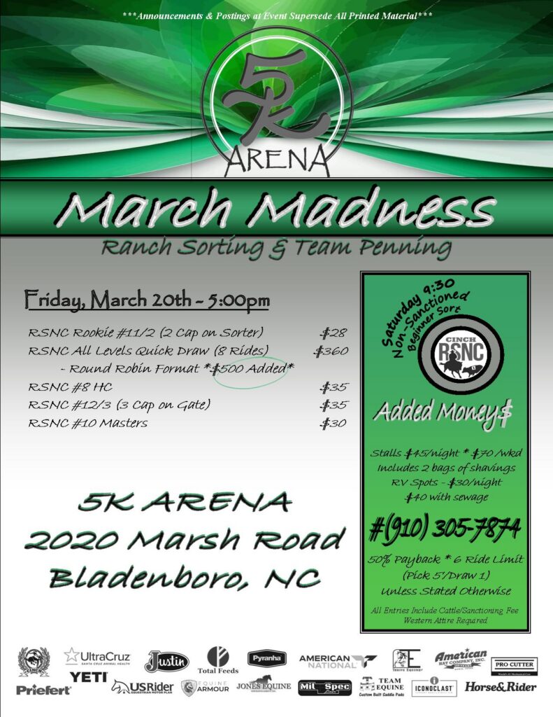 Bladenboro, NC – 5K Arena