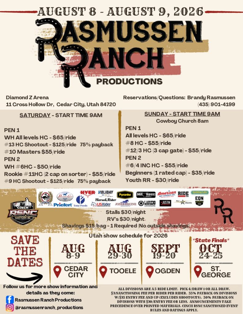 Cedar City, UT – Rasmussen Ranch Productions