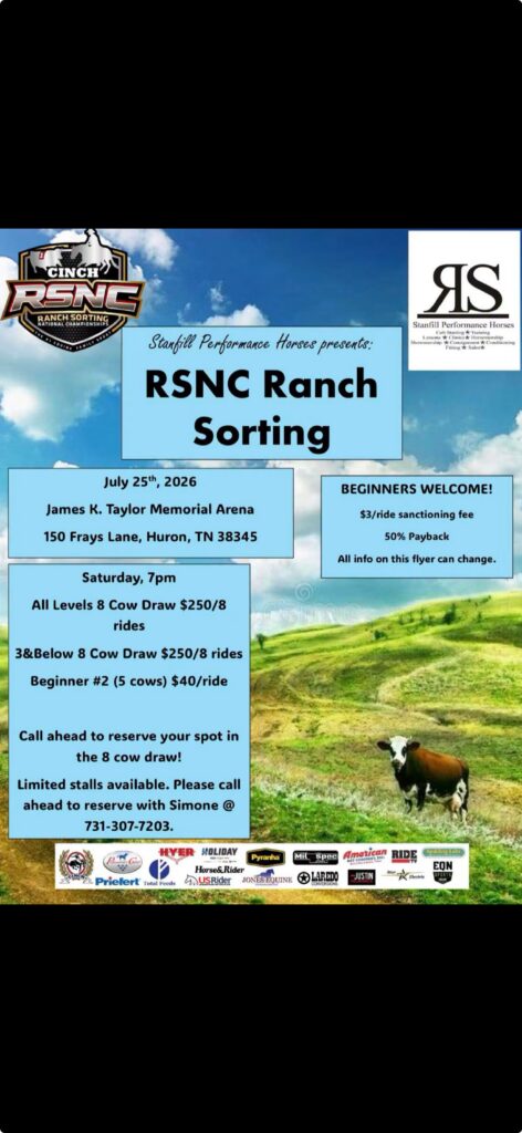 Huron, TN – Stanfill Performance Horses