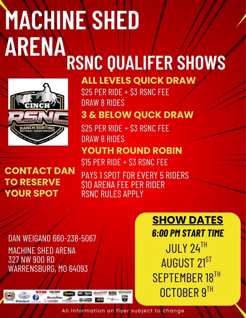 Warrensburg, MO – Machine Shed Arena