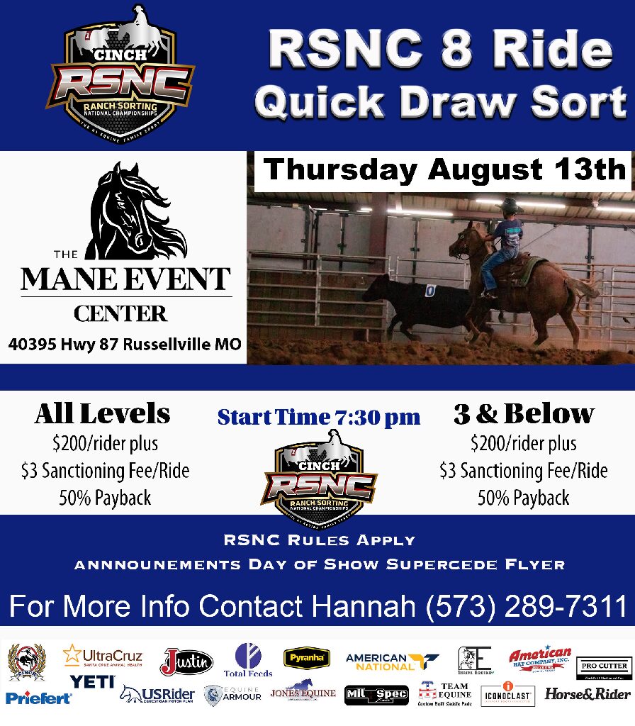 Russellville, MO – Hannah Kaufman Performance Horses LLC