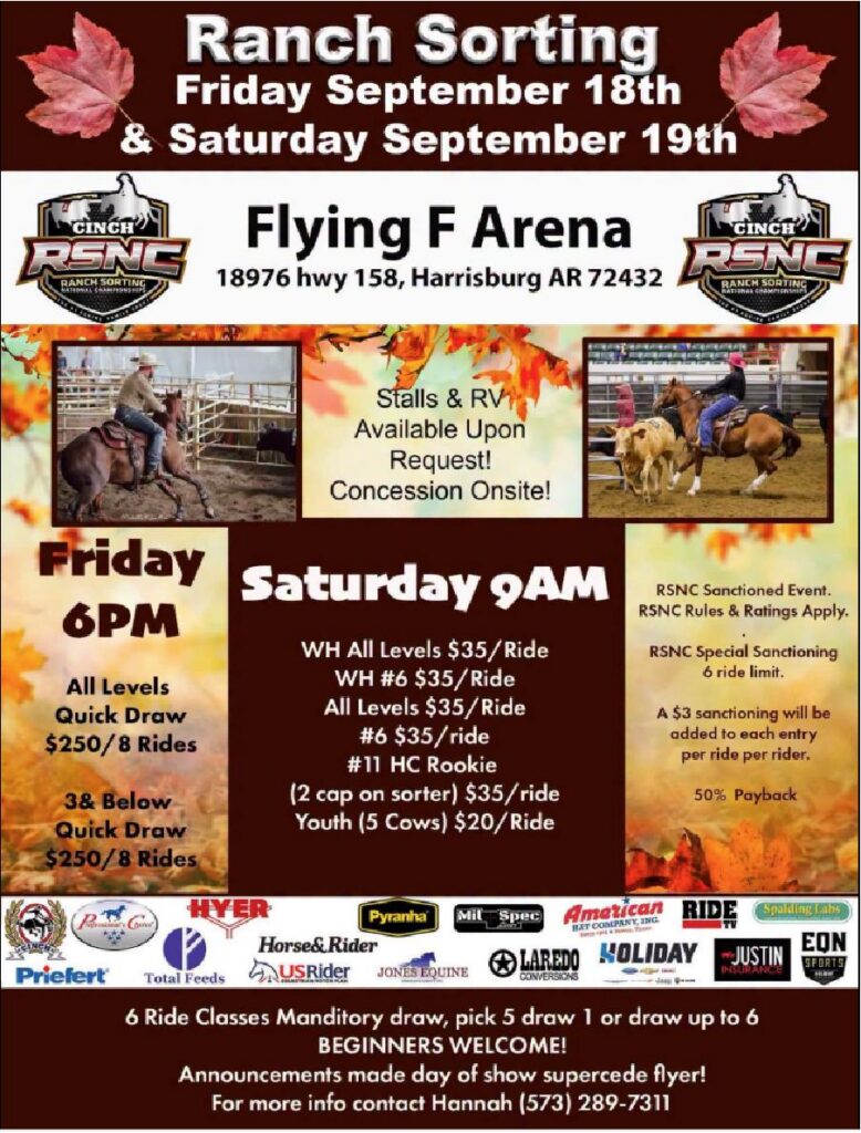 Harrisburg, AR – Flying F Arena