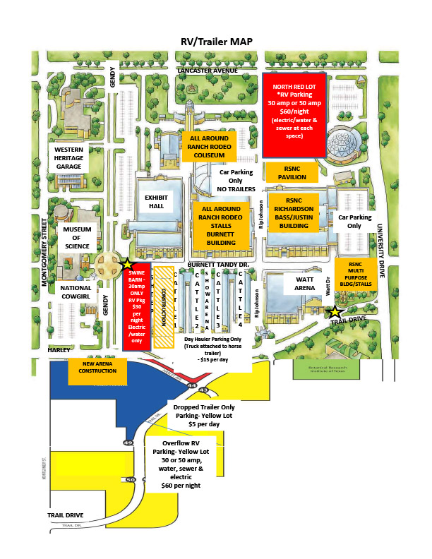 CINCH RSNC World Finals 2020 Map | Ranch Sorting National Championships